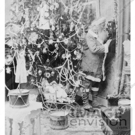 #5941 Santa on Telephone by JVPD