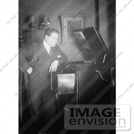 #5966 Man and Phonograph by JVPD