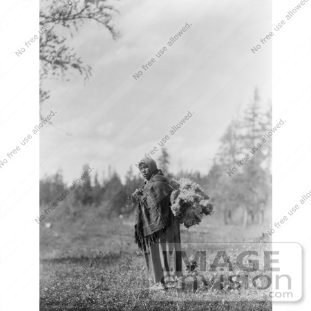 #5986 Cree Woman Carrying Moss by JVPD