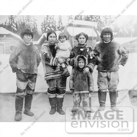 #6008 Inuit Eskimo Family by JVPD