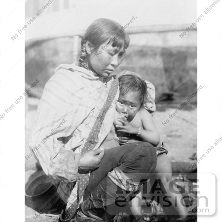 #6018 Inuit Eskimo Mother Breast Feeding by JVPD