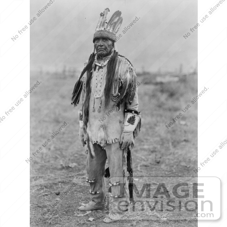 #6063 Klamath Indian Man in Costume by JVPD
