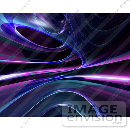 #60706 Royalty-Free (RF) Illustration Of A Reflective Blue Spiral Website Background - Version 2 by Julos