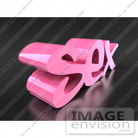 #60810 Royalty-Free (RF) Illustration Of The 3d Word SEX - Version 3 by Julos