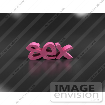 #60812 Royalty-Free (RF) Illustration Of The 3d Word SEX - Version 2 by Julos