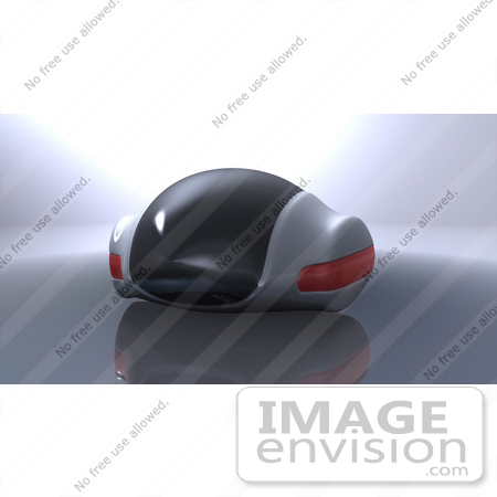 #60863 Royalty-Free (RF) Illustration Of A 3d Futuristic Aerodynamic Car - Version 2 by Julos