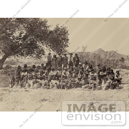 #6101 Group of Pah-ute Indians by JVPD