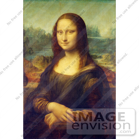 #61518 Mona Lisa Portait Painted by Leonardo Da Vinci - Royalty Free Illustration by JVPD