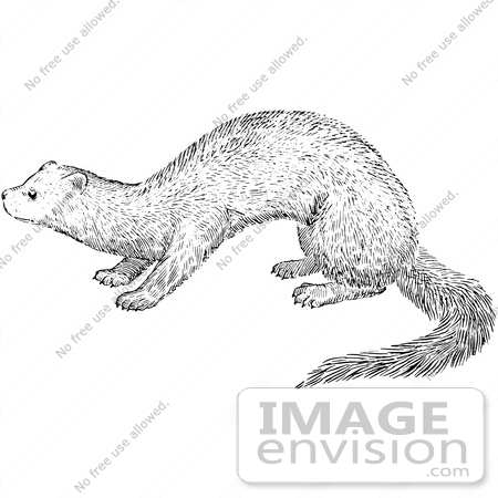 #61549 Clipart Of A Fisher In Black And White - Royalty Free Vector Illustration by JVPD