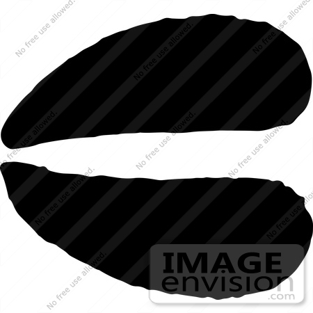 #61664 Clipart Of A Buck Track In Black And White - Royalty Free Vector Illustration by JVPD