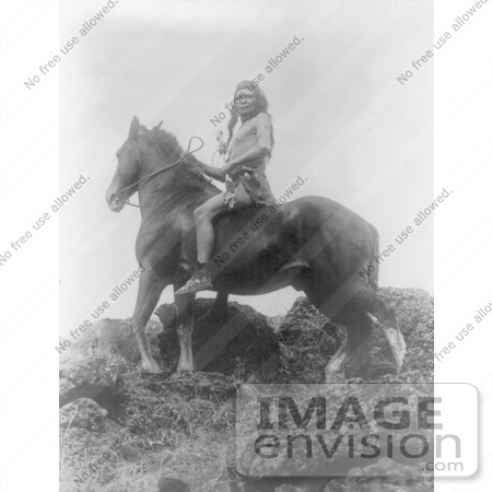 #6251 Nez Perce Man on Horse by JVPD