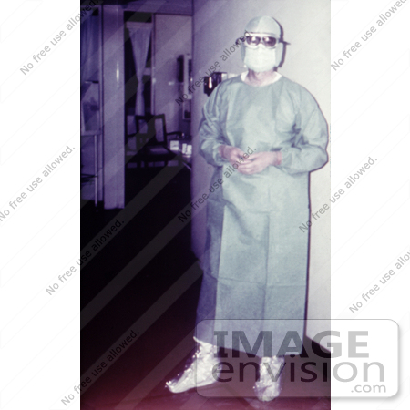 #6290 Picture of a Doctor Geared Up for Interation with Patients the have the Marburg Virus by KAPD