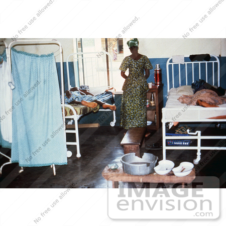 #6312 Picture of a Lassa Fever Patient Recovering at the Segbwema, Sierra Leone Clinic by KAPD