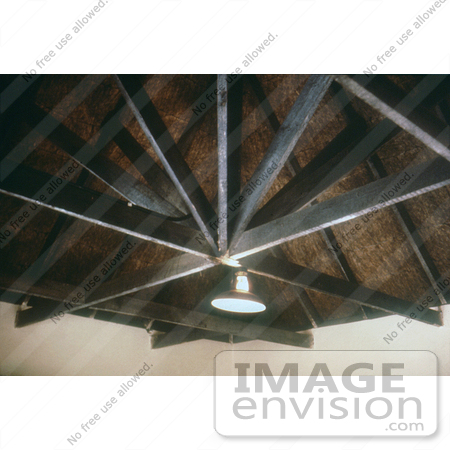 #6445 Picture of a Ceiling of a Rondaval During a 1975 South African Marburg Virus Investigation by KAPD