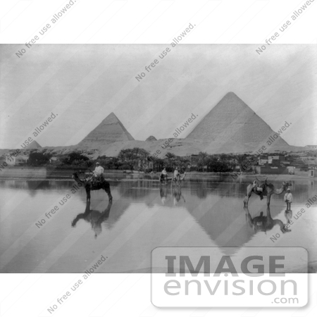 #6533 Flooded Village Near the Egyptian Pyramids by JVPD