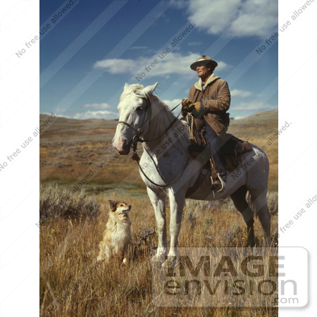 #6547 Shepherd With His Horse and Dog by JVPD