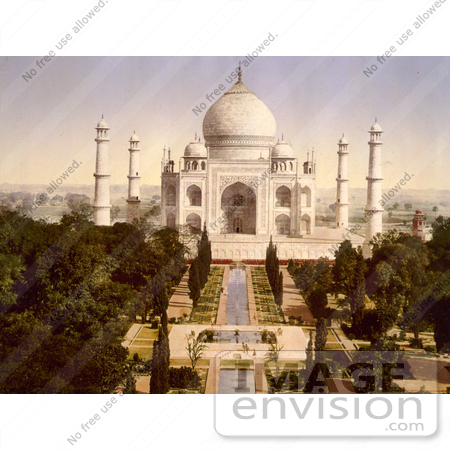#6554 Taj Mahal Mausoleum, Gardens, and Reflecting Pool by JVPD
