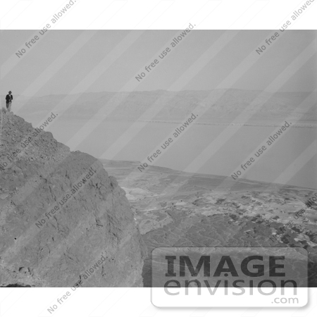 #6571 Hiker on Masada by JVPD