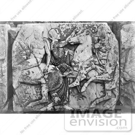 #6603 Horse Bas Relief From Parthenon Frieze by JVPD