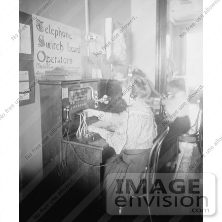 #6628 Blind Girls Operating Switchboards by JVPD