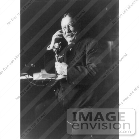 #6647 William Howard Taft on Telephone by JVPD