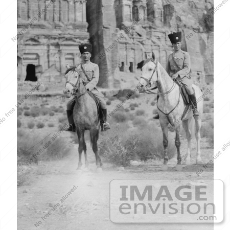 #6684 Turkish Soldiers on Horseback at Petra by JVPD