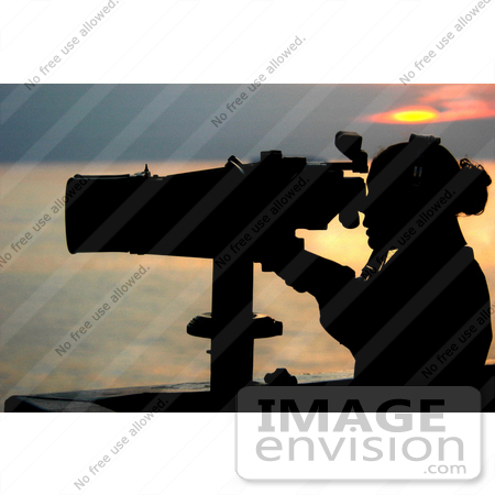 #6729 Man Using Binoculars by JVPD