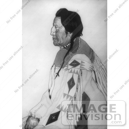 #6822 John Two-Gun White Calf, Blackfoot Indian Chief by JVPD