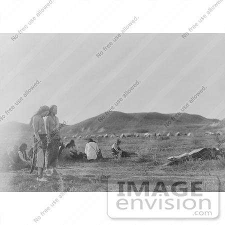 #6922 Stock Photo: Gathering for the Sun Dance, Cheyenne Indians by JVPD