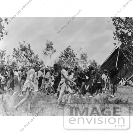 #6930 Stock Image: Cheyenne Indian Animal Dance by JVPD