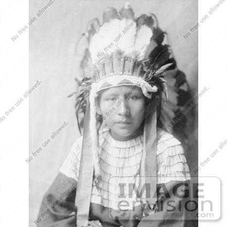 #6940 Stock Image: Cheyenne Indian Girl, The Daughter of Bad Horses by JVPD