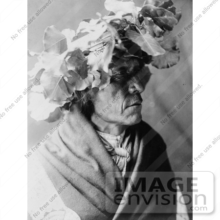 #6945 Stock Photograph of a Cheyenne Indian Man Named Porcupine by JVPD