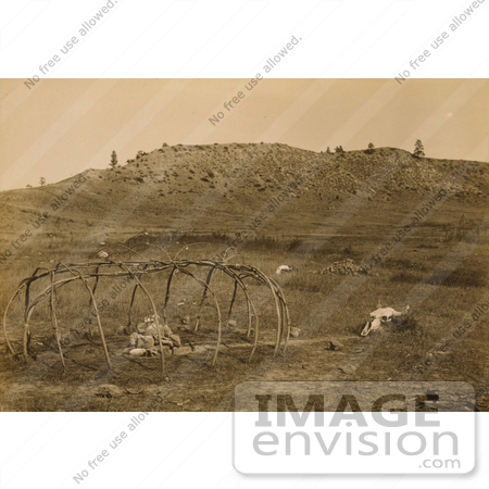 #6963 Stock Image: Frame of a Sweat Lodge by JVPD