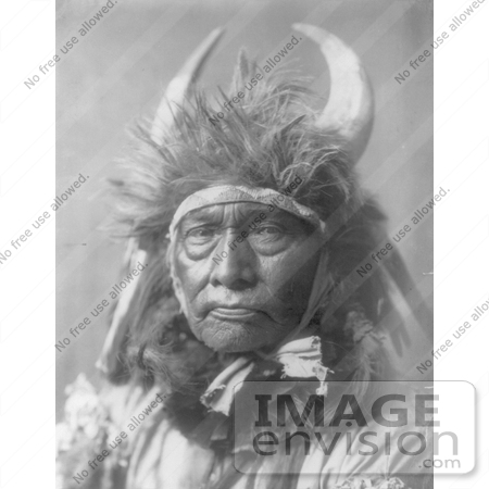 #6972 Apsaroke Native Man by the Name of Bull Chief by JVPD