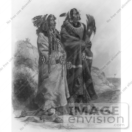 #6982 Mandan Indians, Sih-chida and Mahchsi-Karehde by JVPD