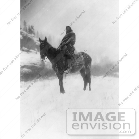 #6984 Apsaroke Indian on Horse by JVPD