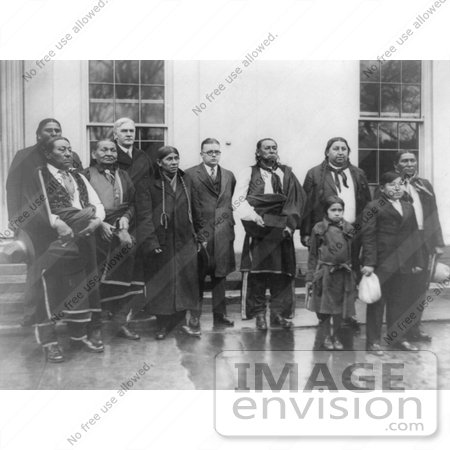 #6999 Stock Image of Osage Indians at the White House by JVPD