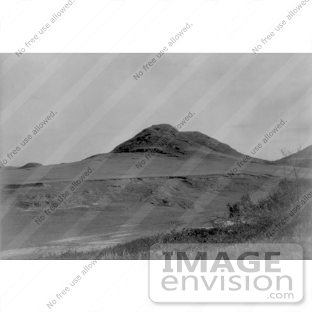 #7004 Stock Image of a Hill and Valley in North Dakota, Former Locatio by JVPD
