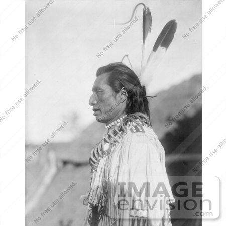 #7009 Stock Photograph of a Mandan Indian Called Crow’s Heart by JVPD