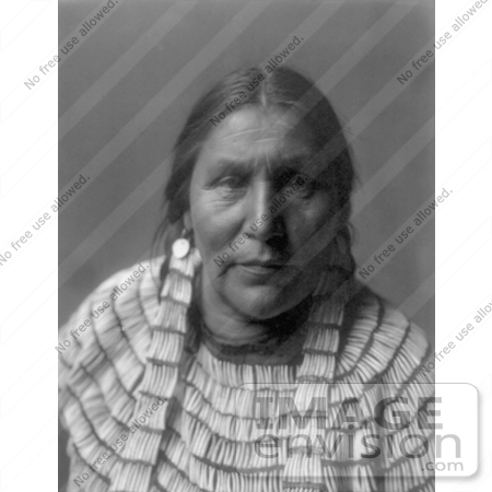 #7010 Stock Image of Hidatsa Indian Woman by JVPD