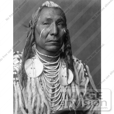 #7011 Stock Photography: Apsaroke Crow Indian Man Called Red Wing by JVPD