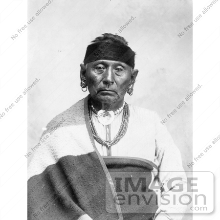 #7020 Stock Image of Osage Indian Named Bear Legs by JVPD