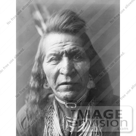 #7044 Stock Photography: Crow Indian Man by the Name of Two Leggings by JVPD