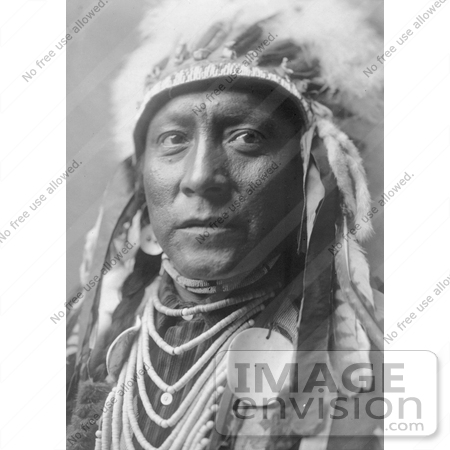 #7063 Stock Photography: Crow Indian Called Old White Man by JVPD