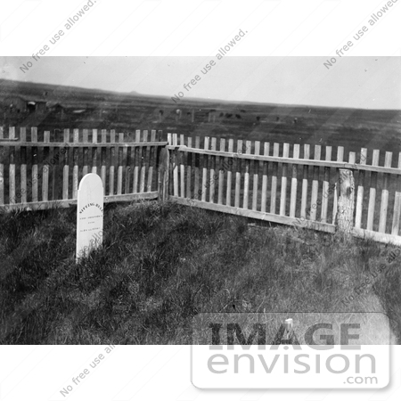 #7090 Stock Photograph of the Grave of Sitting Bull by JVPD
