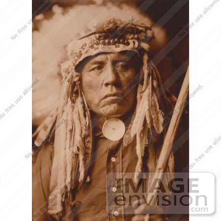 #7119 Stock Photography: Apsaroke Native American Man Called Curley by JVPD