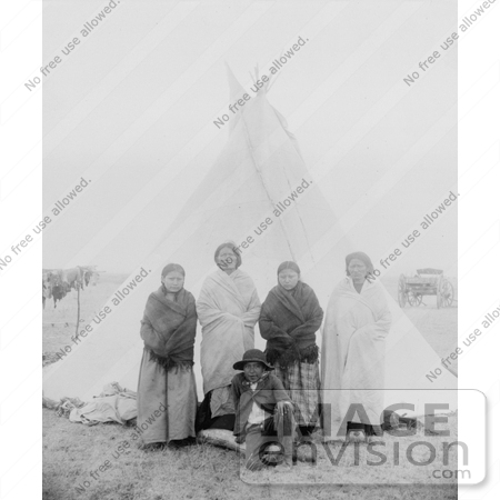 #7120 Stock Photograph of Sitting Bull’s Family by JVPD