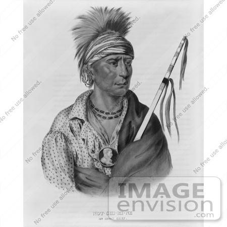 #7128 Ioway Native American Man Named Not-Chi-Mi-Ne by JVPD