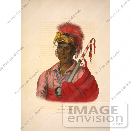#7133 Ioway Native American Warrior, Tah-Ro-Hon by JVPD