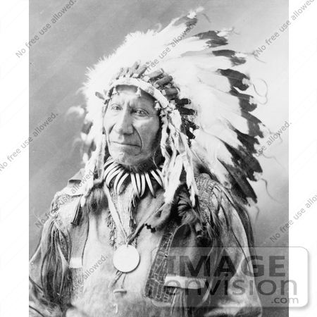 #7171 Stock Image: Chief American Horse, Sioux Indian by JVPD